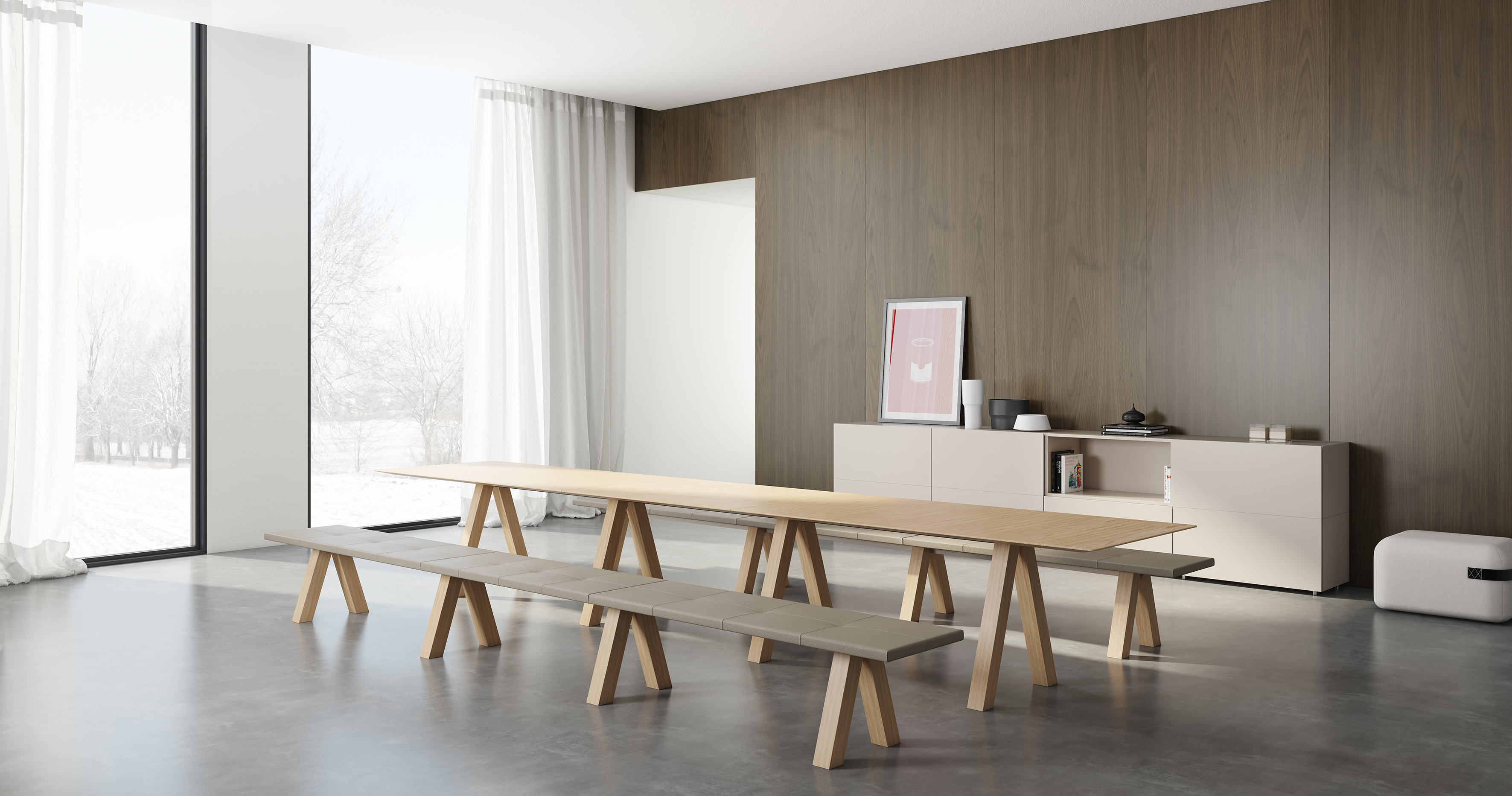 OB体育APP官网下载 - 坐具|长凳|办公家具|中国有限公司家具|Trestle bench 长凳