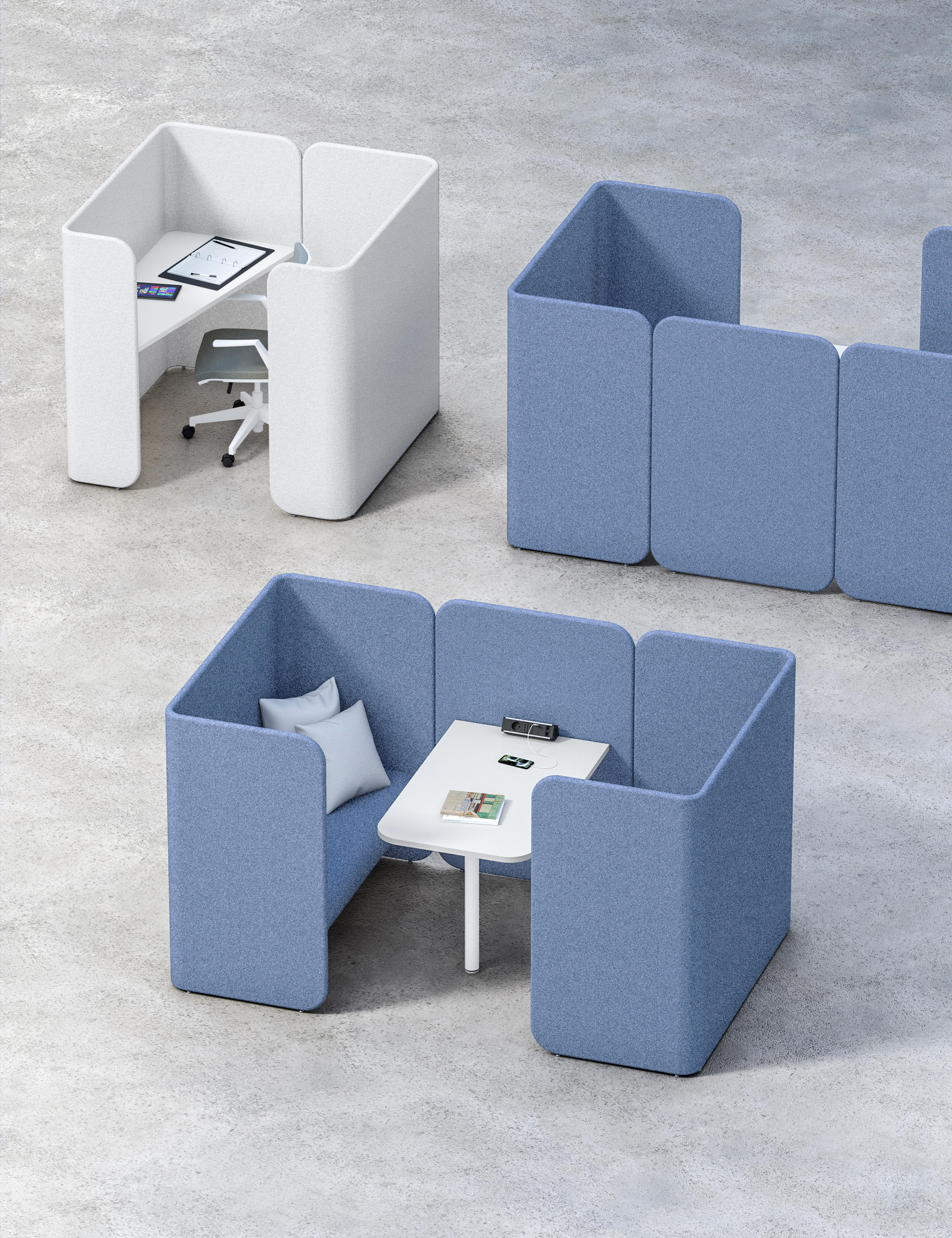办公屏风|屏风工作站|办公家具|中国有限公司家具|Hug Modular Pods 工作卡位