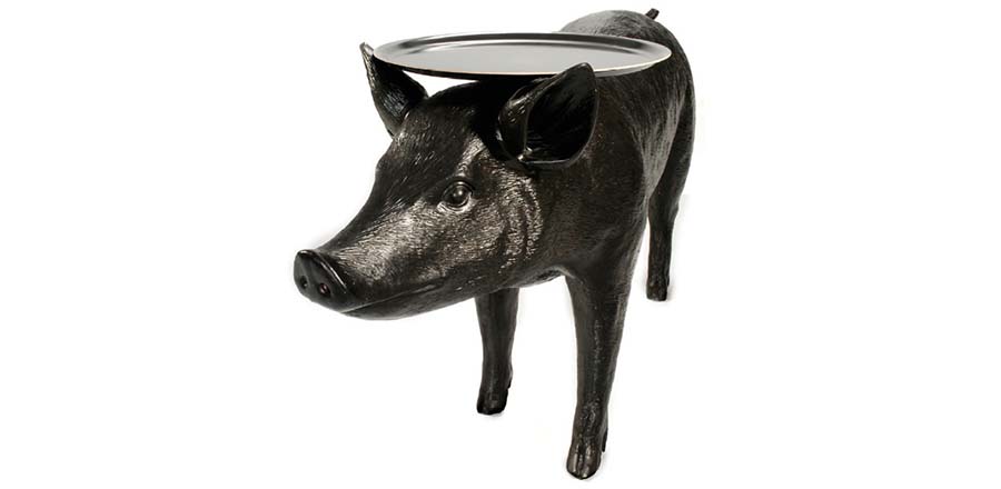 [OB体育APP官网下载 - 灯饰|台灯|办公家具|中国有限公司家具|荷兰 Moooi Pig Table 黑豬邊桌]